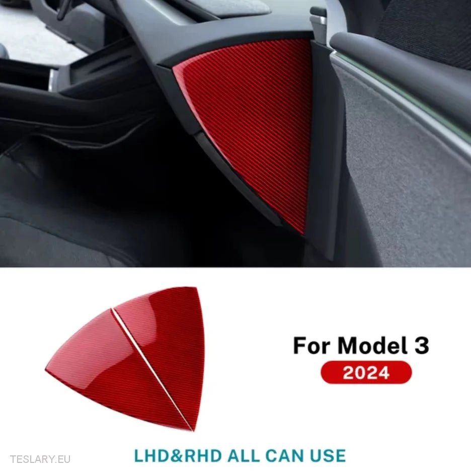 Tesla Model 3 Highland Real Fibre Dash Side rivestimento (2 pezzi)