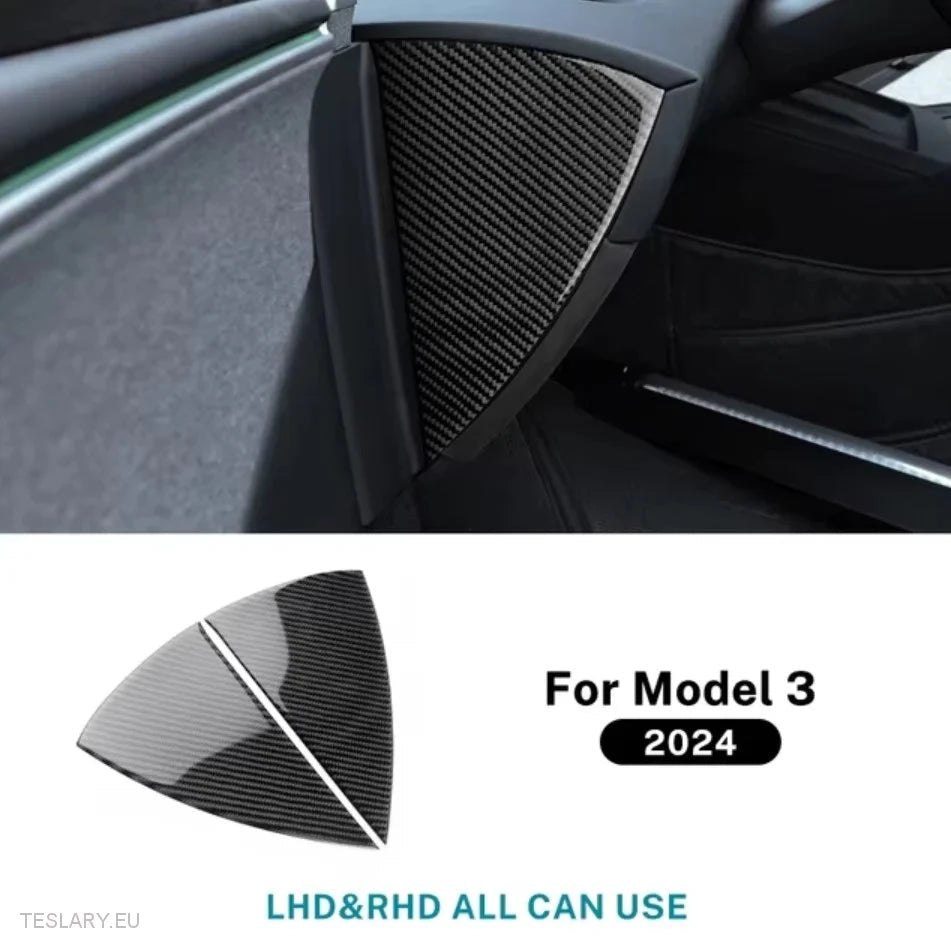 Tesla Model 3 Highland Real Fibre Dash Side rivestimento (2 pezzi)