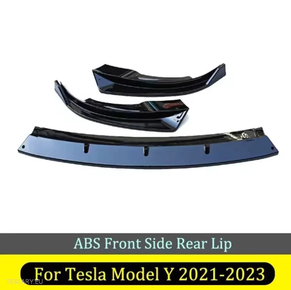 Tesla Model 3 / Y Front ABS Lip Spoiler - Gloss Black -TESLARY.IE Tesla Shop Europe