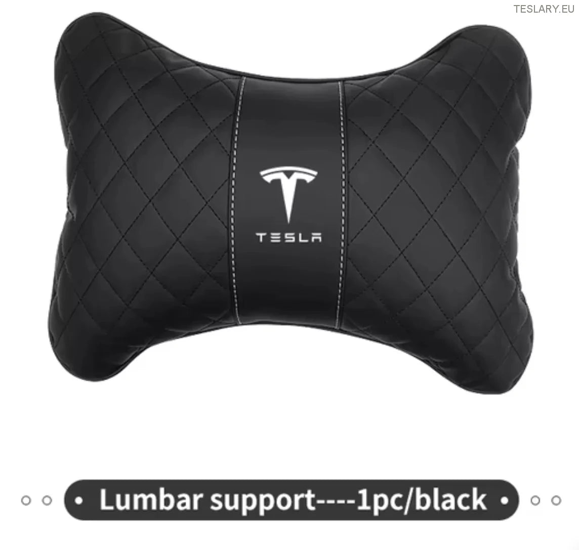 Leather lumbar shops support cushion