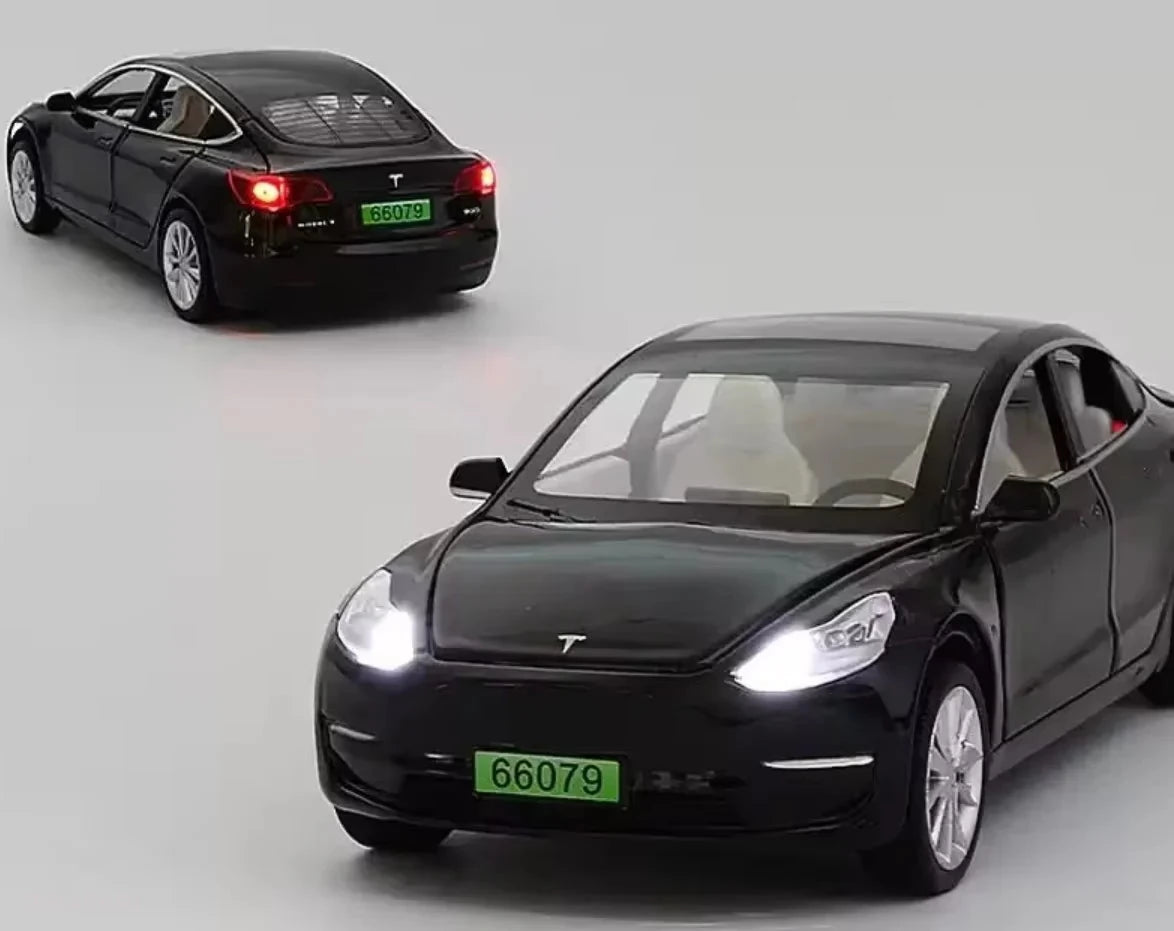 Tesla Model 3  1:32 Unofficial Version ( Black ) -TESLARY.IE Tesla Shop Europe