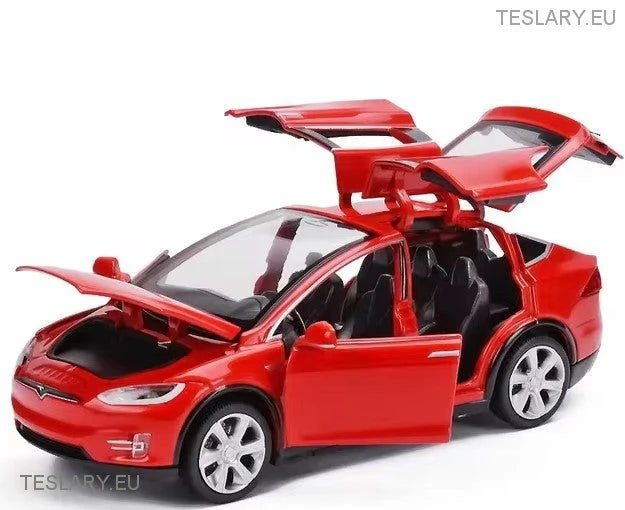 Model Model Tesla x 1:32 Nieoficjalna wersja Czarna, Czerwona lub Biała