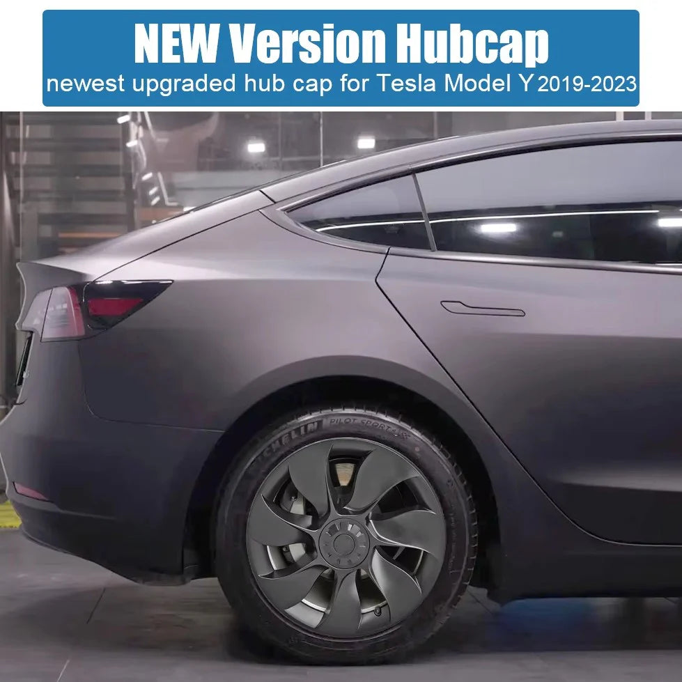 Tesla Model Y 19" Fulll Coverage Ubertine Wheel Covers - Gun Metal Grey