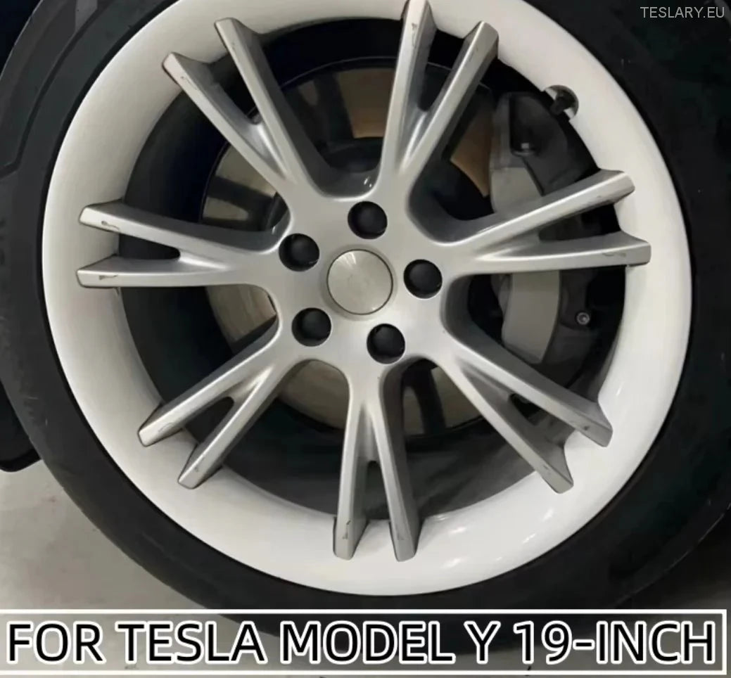 Tesla Model Y 19 "Copertine de jante protectoare Gemini (argint)