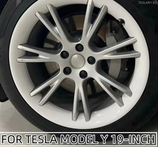 Tesla Model Y 19" Gemini Protective Rim Covers ( Silver )