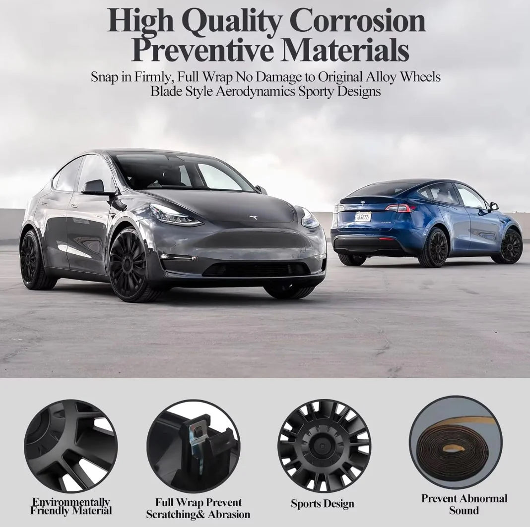 Tesla Model Y 19" Ubertine Style  Performance Style Wheel Covers