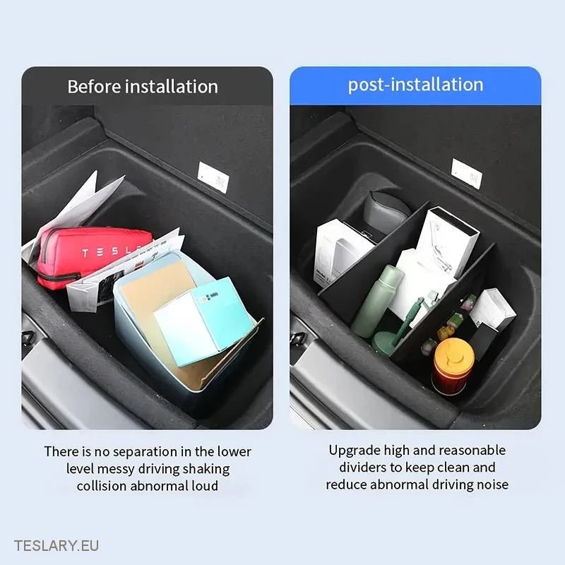 Tesla Model Y Trunk Organiser ( Dividers ) - Tesla Shop Europe - TESLARY.IE Ireland - France boutique- Deutschland Geschäft- España comercio - Nederland winkel- TESLARY.IE