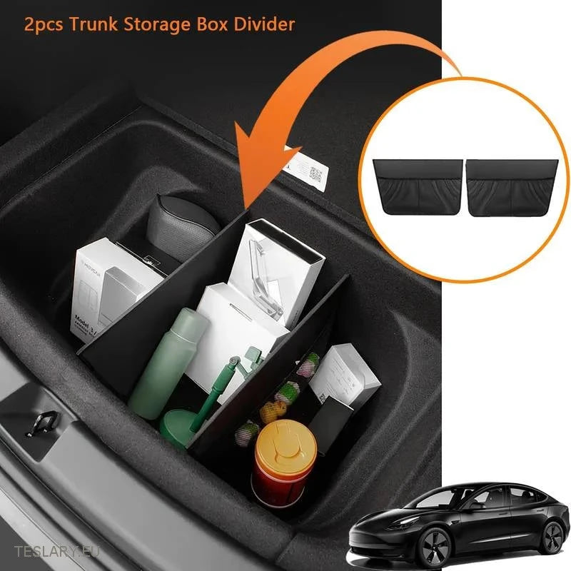 Tesla Model Y Trunk Organiser ( Dividers ) - Tesla Shop Europe - TESLARY.IE Ireland - France boutique- Deutschland Geschäft- España comercio - Nederland winkel- TESLARY.IE