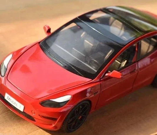 Tesla 3 Model Car 1:24 Diecast Model Car -TESLARY.IE Tesla Shop Europe