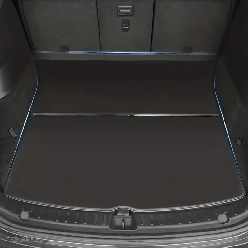 Tesla Model Y / 3 PU Leather Trunk Mats / Cargo Liners - Tesla Shop Europe - TESLARY.IE Ireland - France boutique- Deutschland Geschäft- España comercio - Nederland winkel- TESLARY.IE